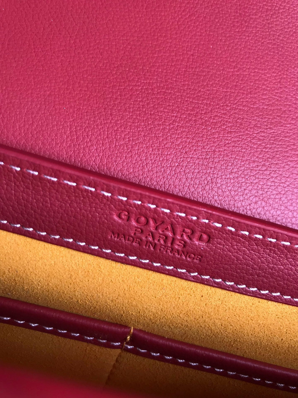 233 BAG 25 IN CLASSIC RED CALFKIN AND GOYARDINE CANVAS