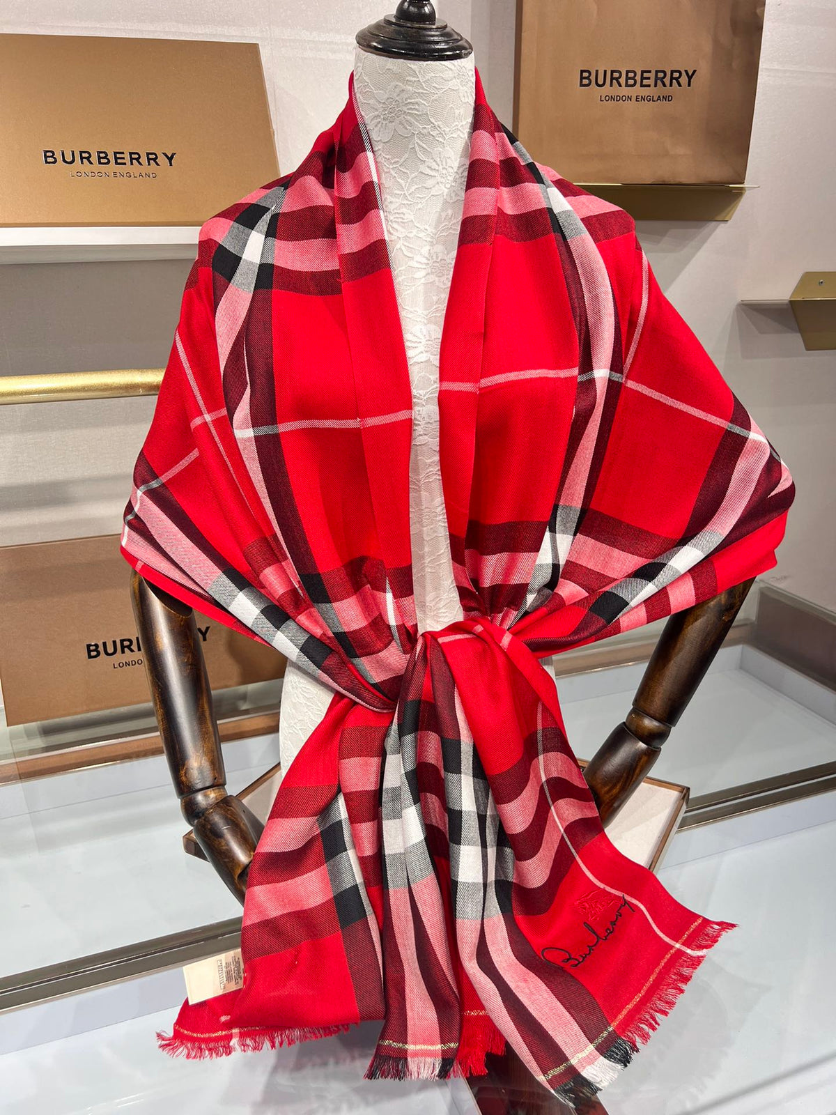 BBR SCARF 200 CM IN CASHMERE 490987