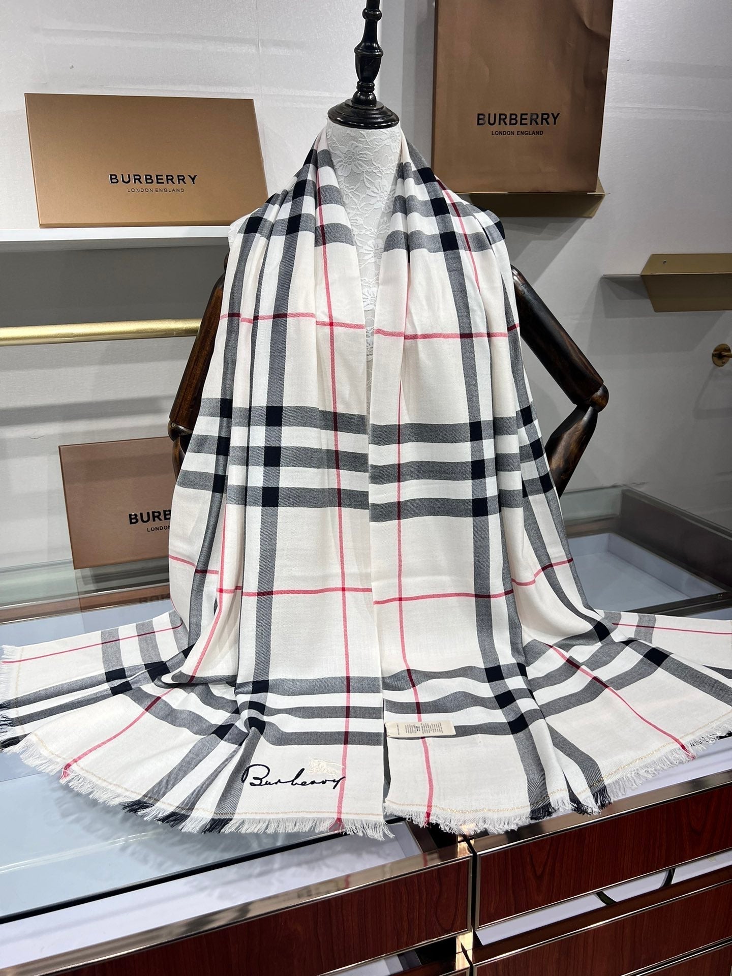 BBR SCARF 200 CM IN CASHMERE 490988