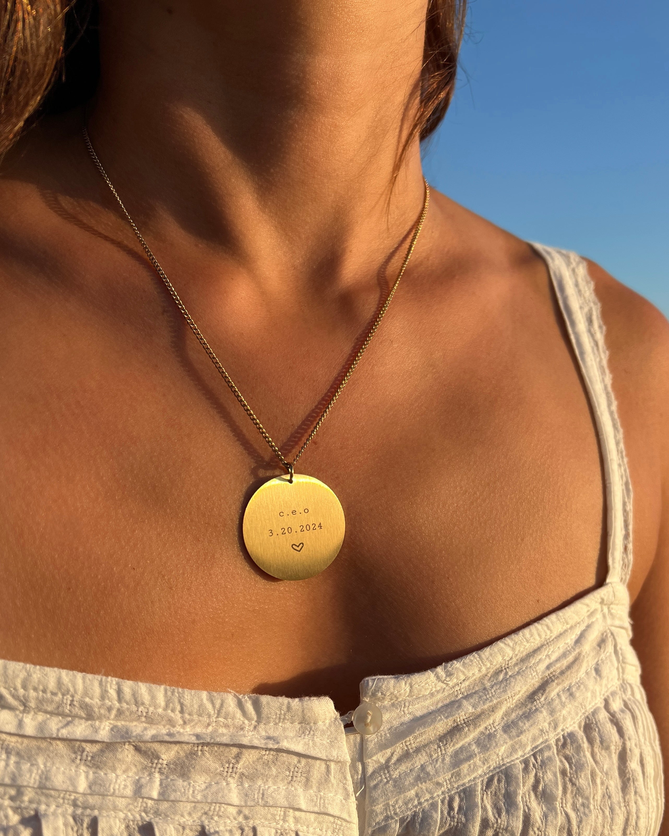 Large Disc Necklace