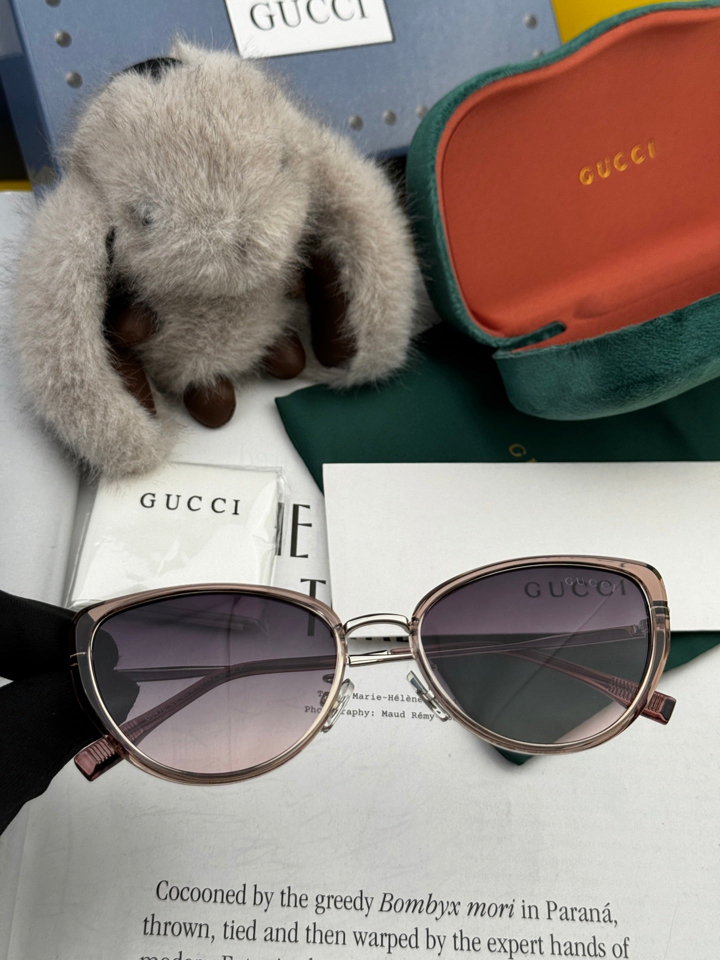 CAT-EYE FRAME SUNGLASSES G8641 IN ACETATE