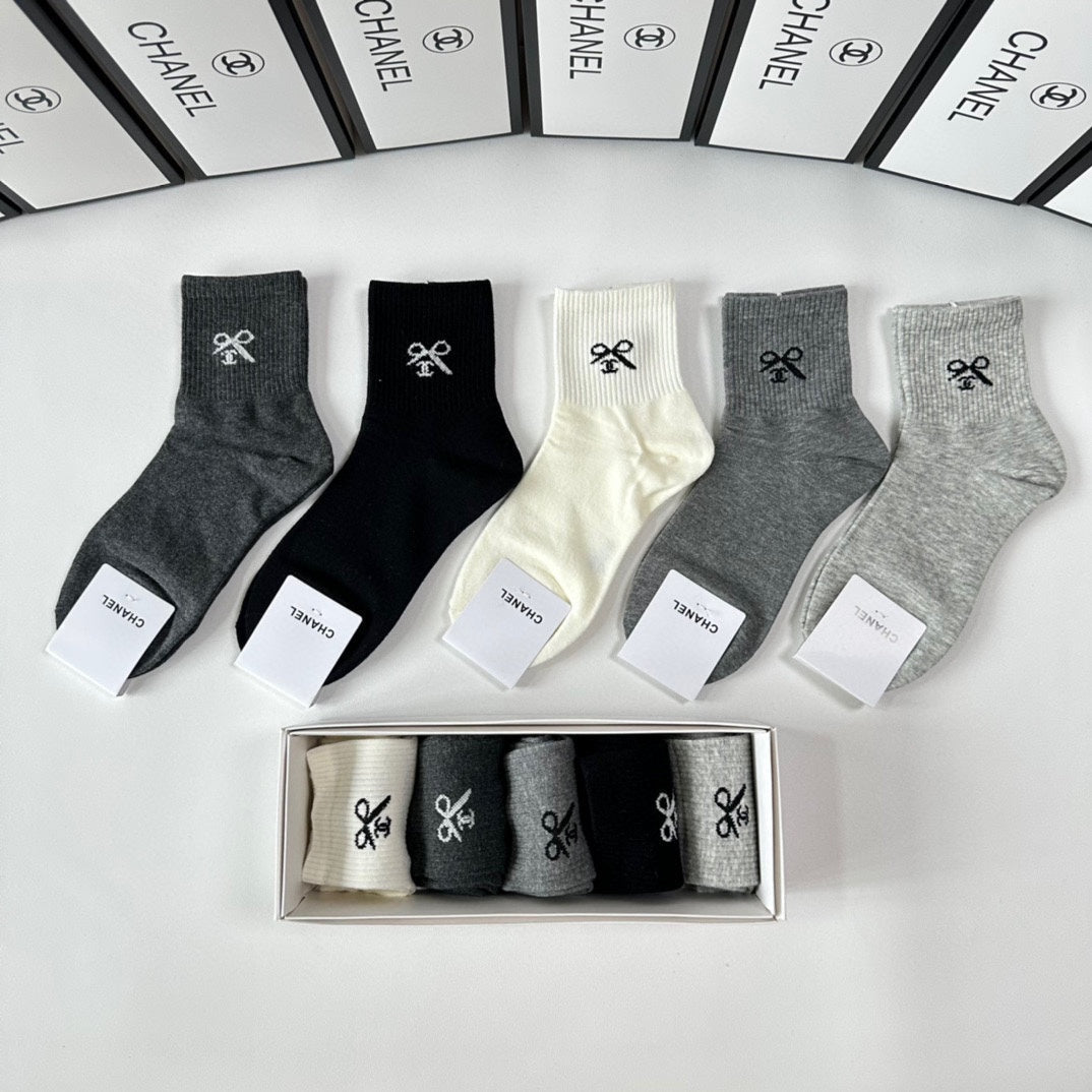 CHANEL LOW-CUT SOCKS 416111 ( 1 BOX )