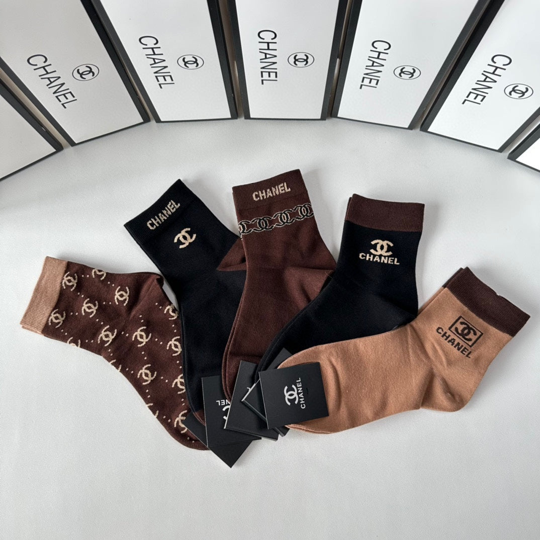 CHANEL LOW-CUT SOCKS 417459 ( 1 BOX )