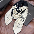 CHANEL 25S SCARF 135 IN SILK AND CASHMERE 932037