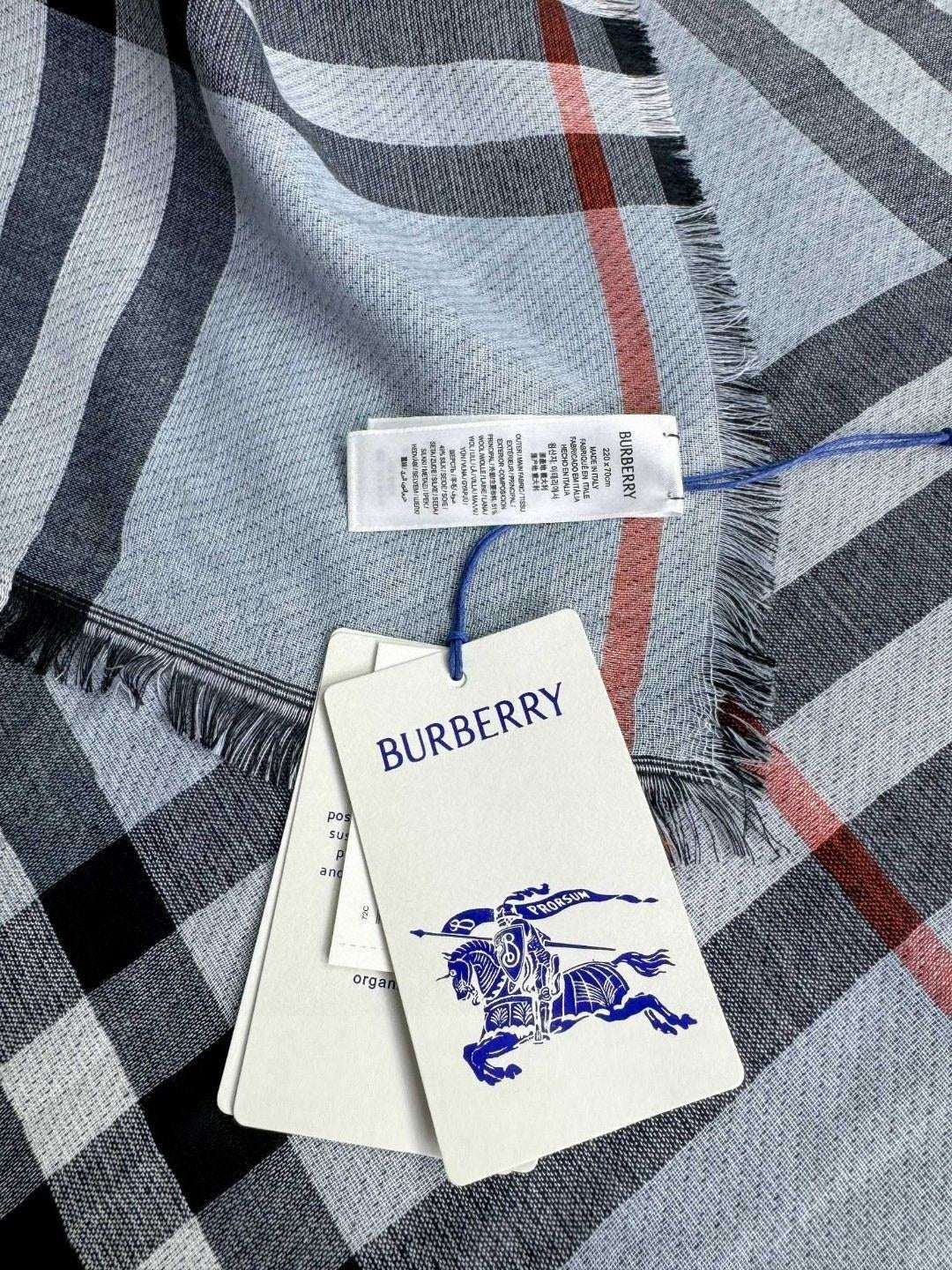 BBR SCARF 220 CM IN SILK CASHMERE 481241