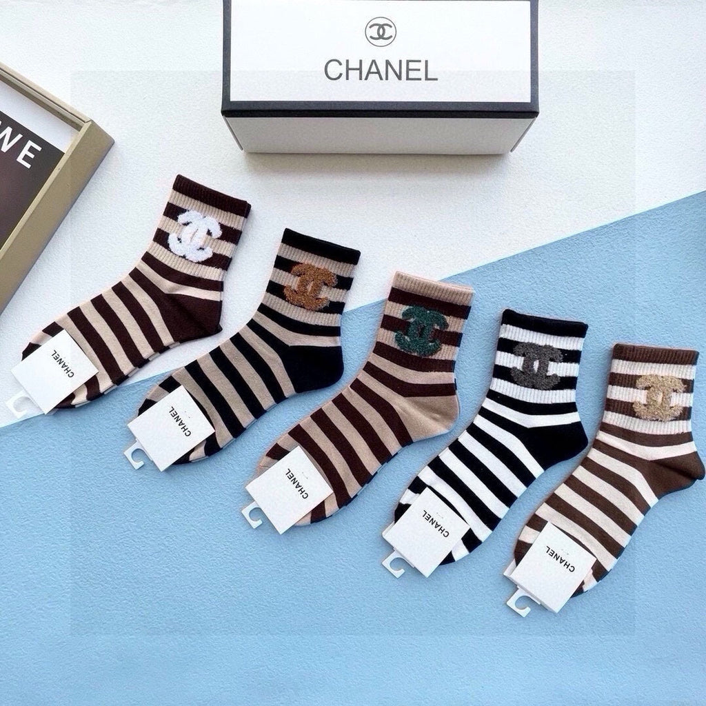 CHANEL LOW-CUT SOCKS 423922 (1 BOX)