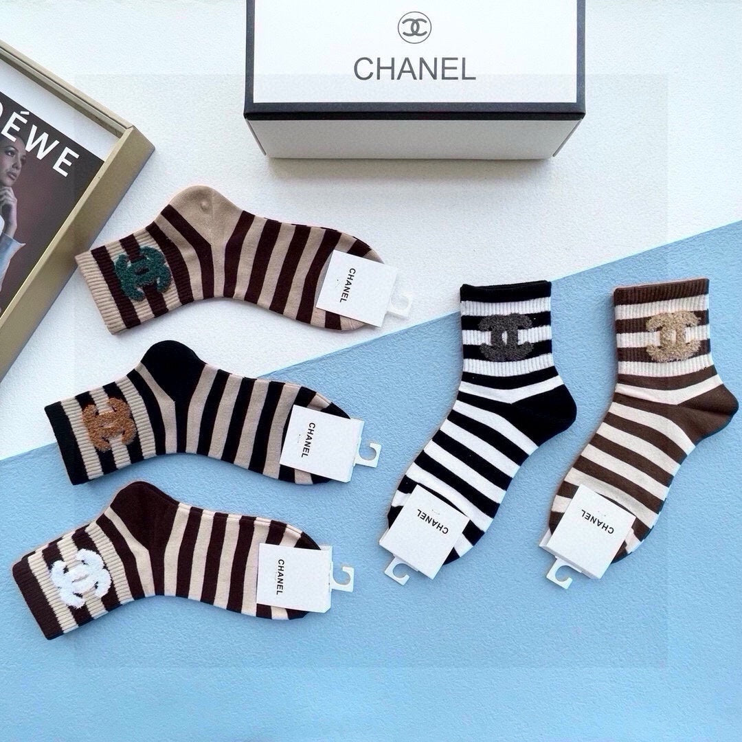 CHANEL LOW-CUT SOCKS 423922 (1 BOX)