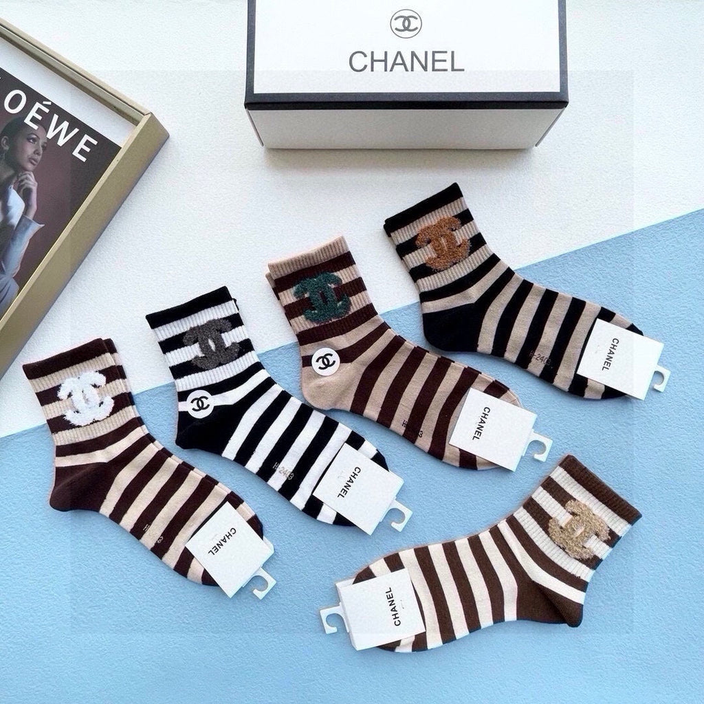 CHANEL LOW-CUT SOCKS 423922 (1 BOX)