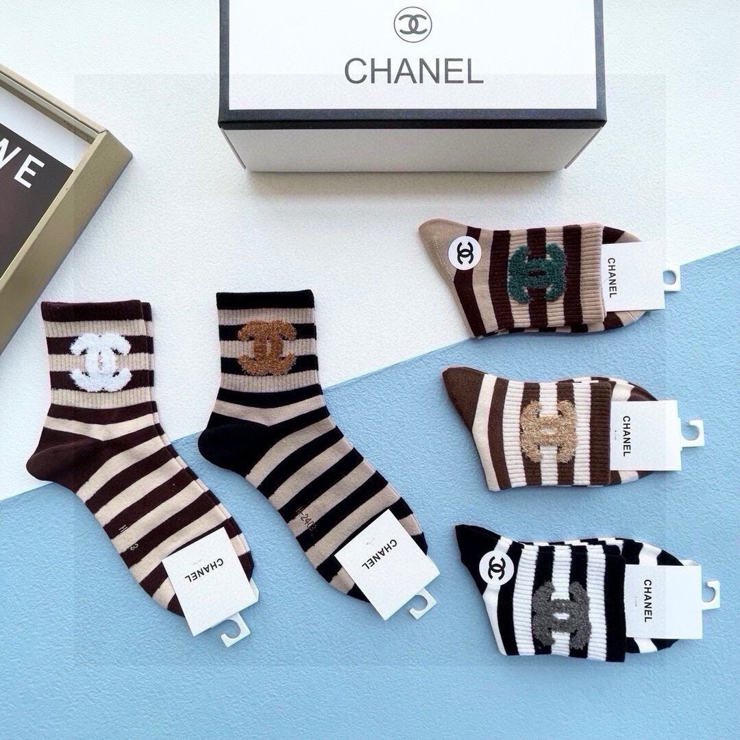 CHANEL LOW-CUT SOCKS 423922 (1 BOX)