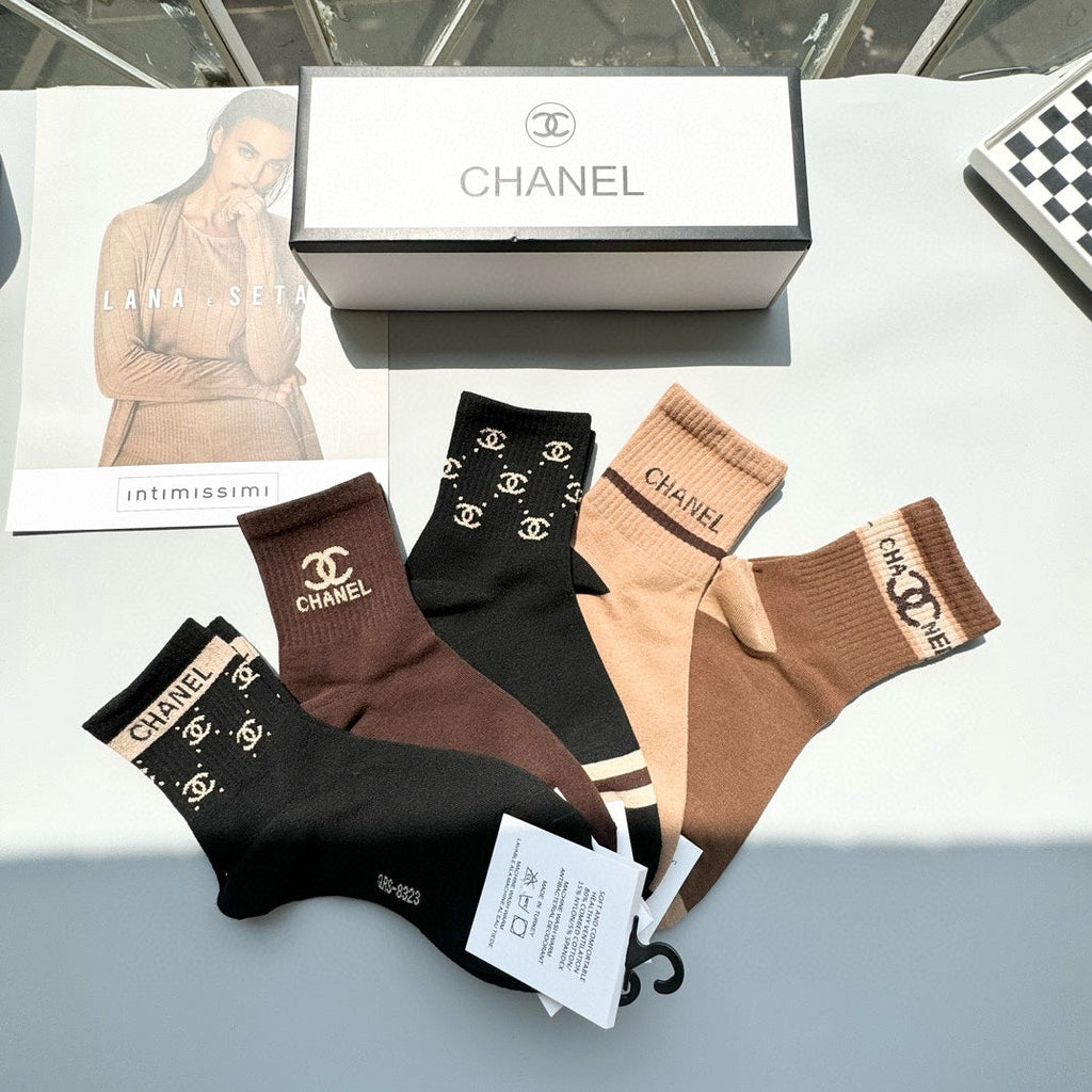CHANEL ANKLE SOCKS 423689 (1 BOX)